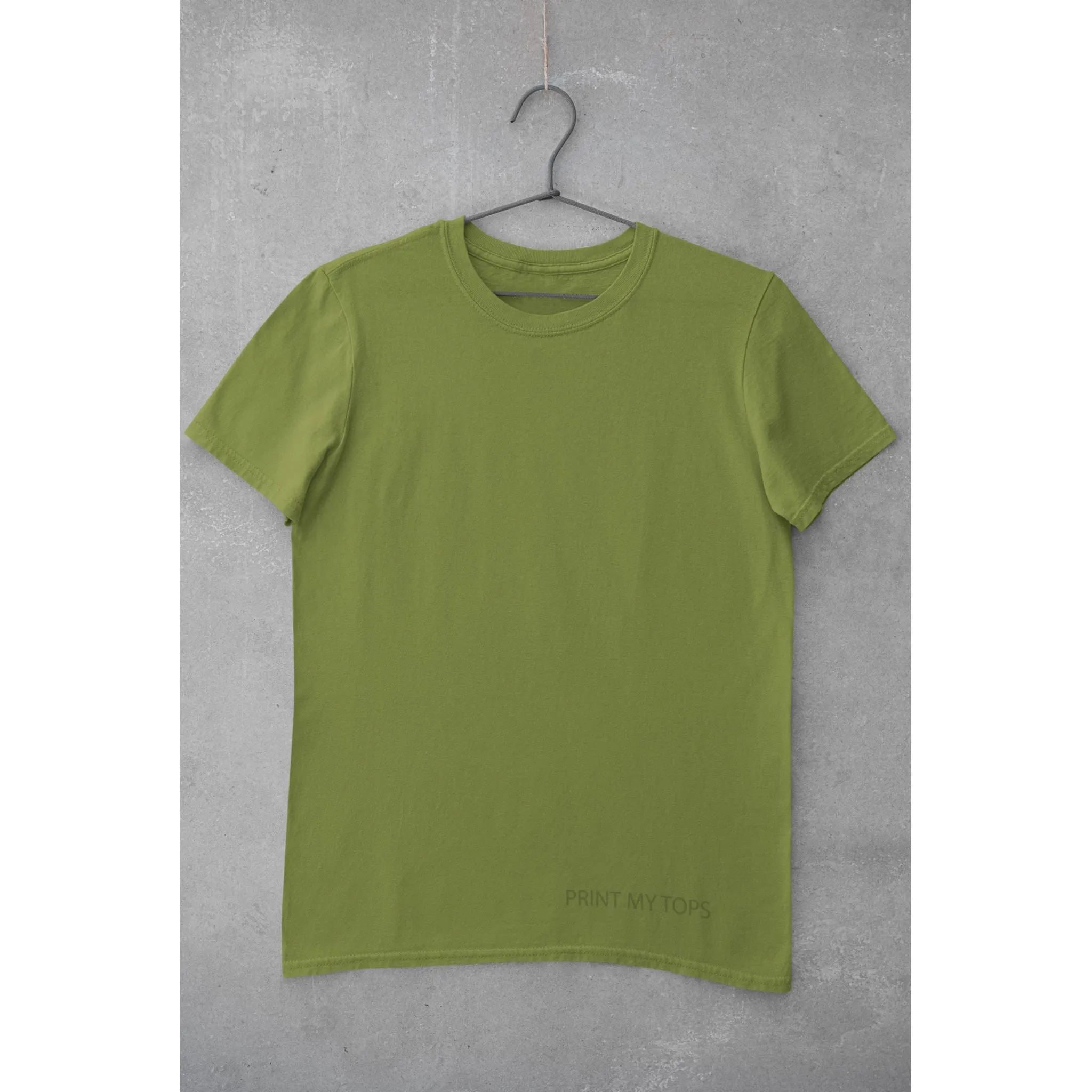 Crew Neck T-shirts Personalised with Your  Text On Front