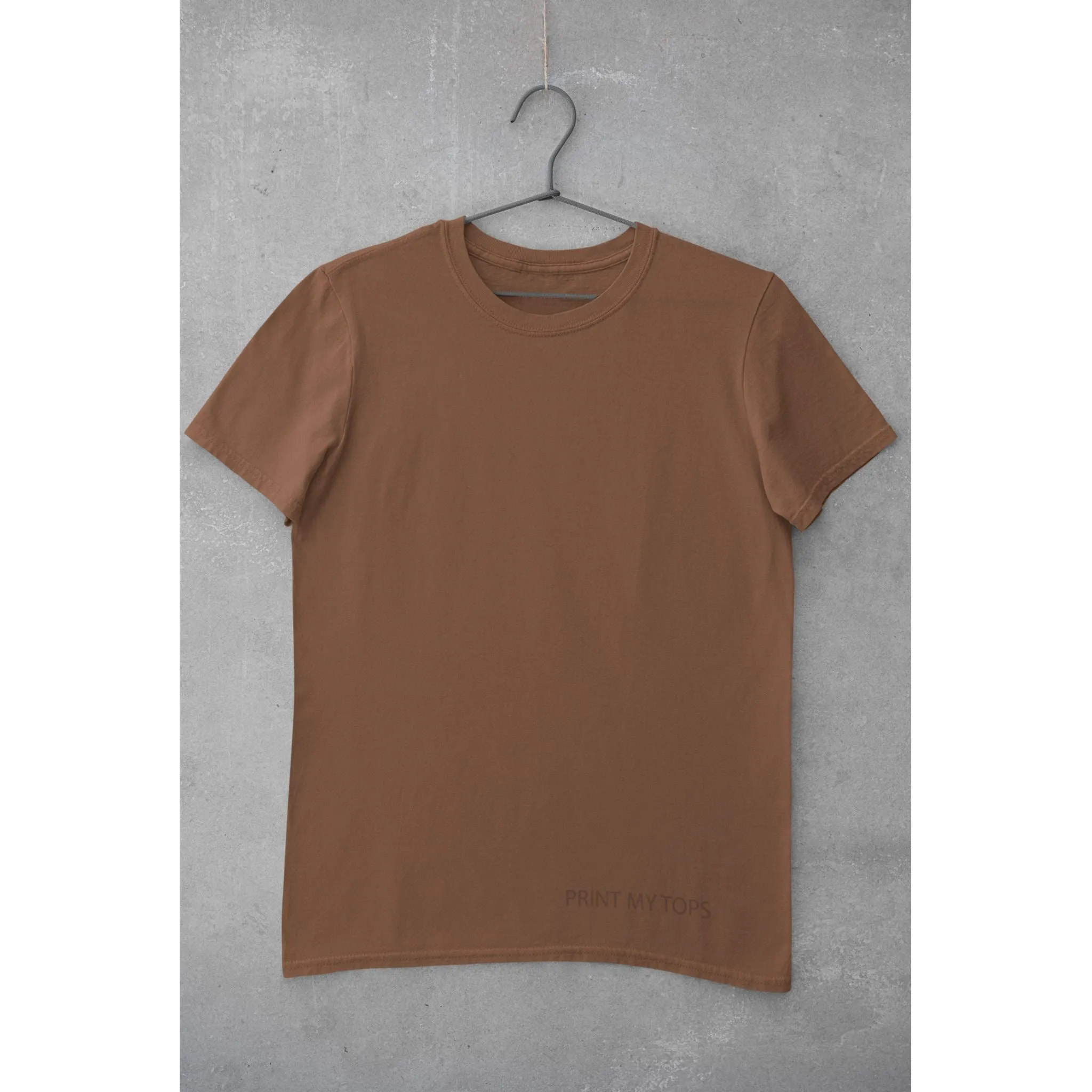 Crew Neck T-shirts Personalised with Your  Text On Front