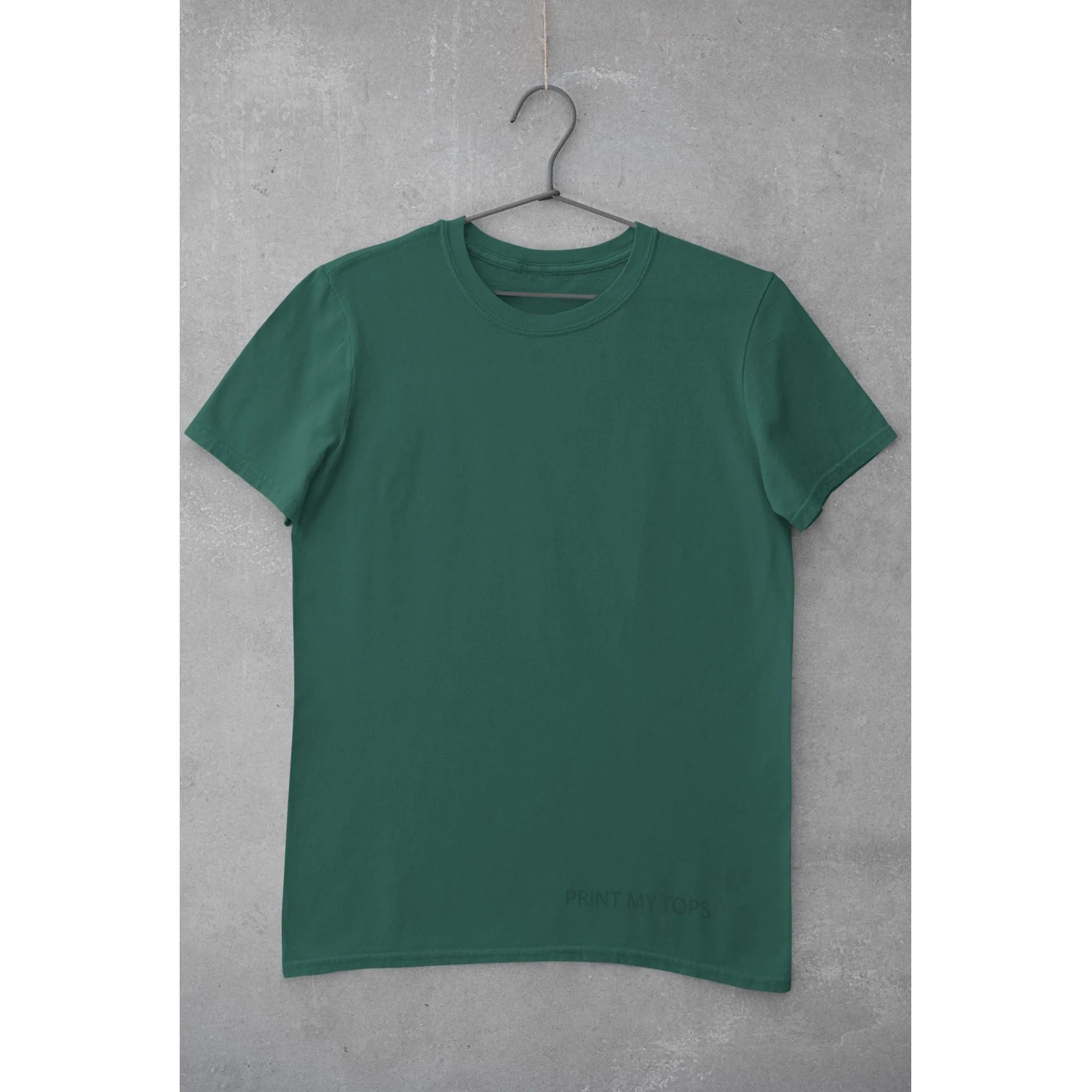 Crew Neck T-shirts Personalised with Your  Text On Front