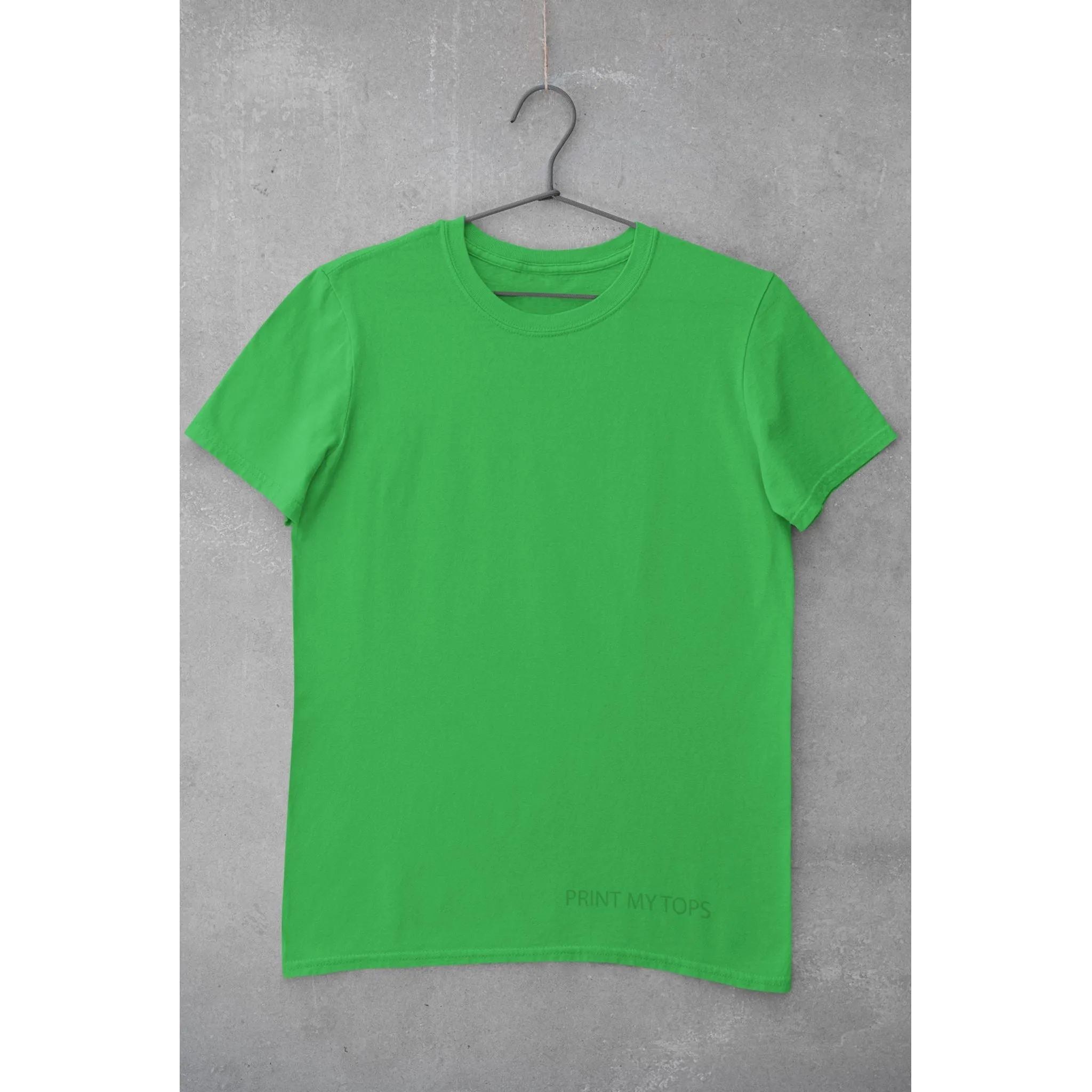 Crew Neck T-shirts Personalised with Your  Text On Front