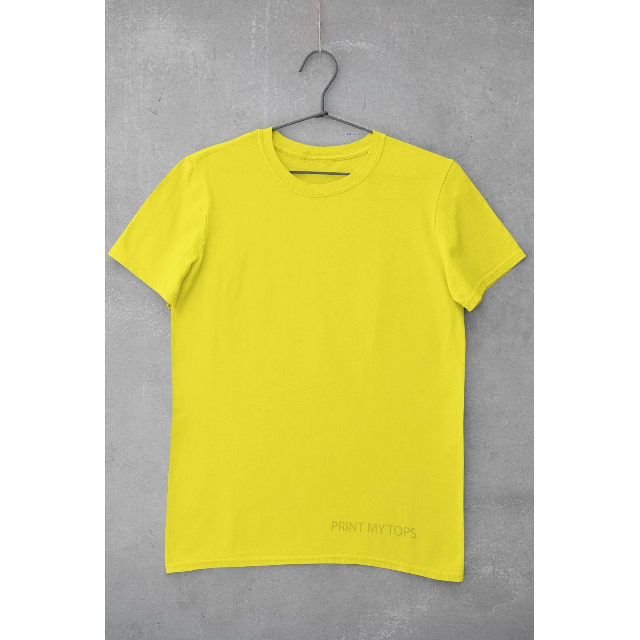 Crew Neck T-shirts Personalised with Your  Text On Front