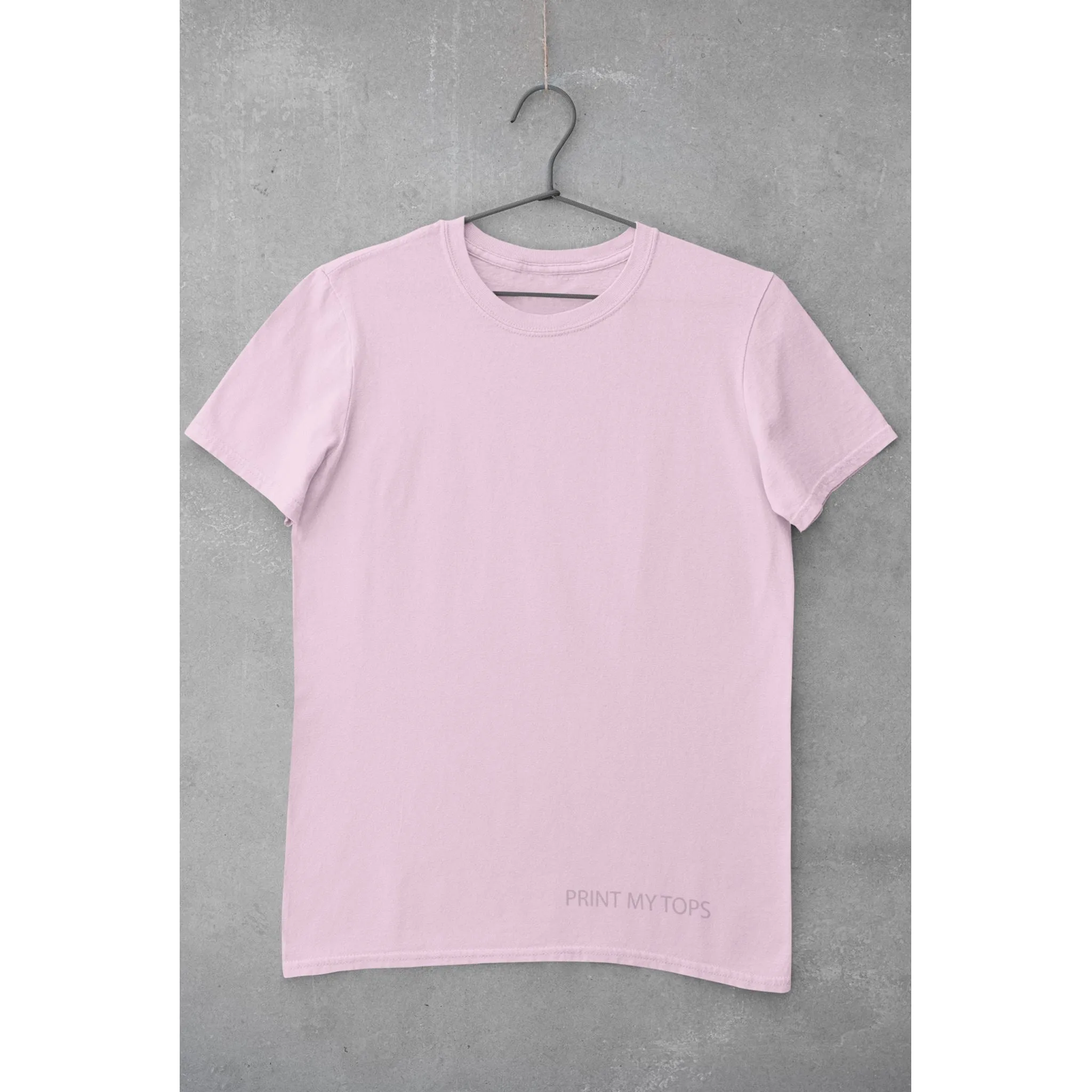 Crew Neck T-shirts Personalised with Your  Text On Front