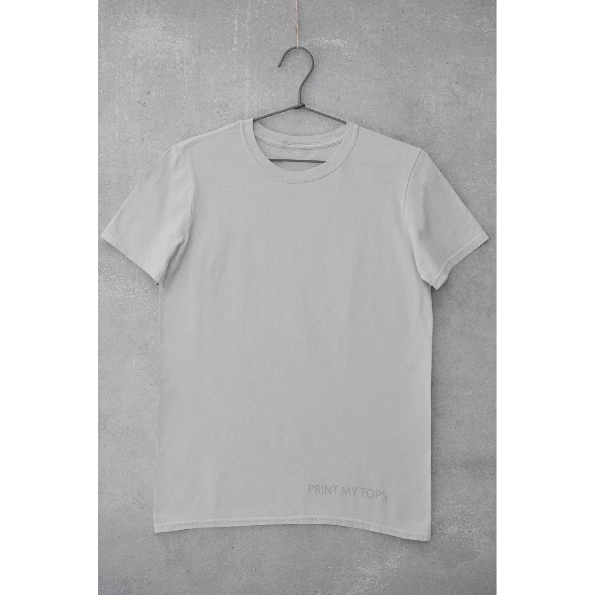 Crew Neck T-shirts Personalised with Your  Text On Front