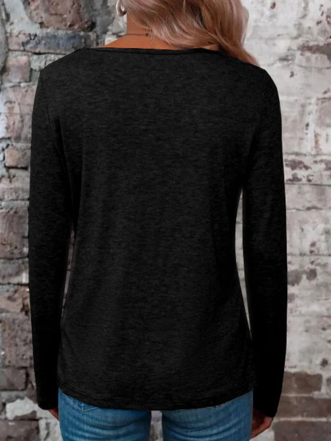 Crisscross V-Neck Long Sleeve Top (6 Colors)