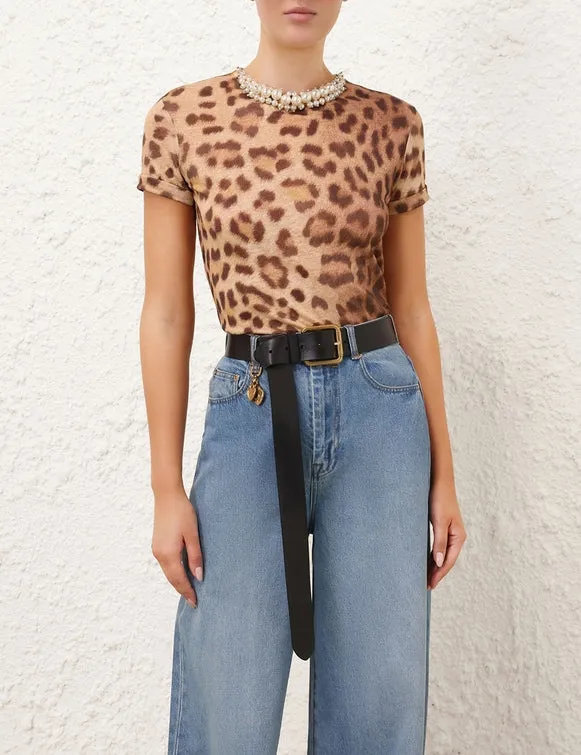 Crush Embellished Leopard Tee