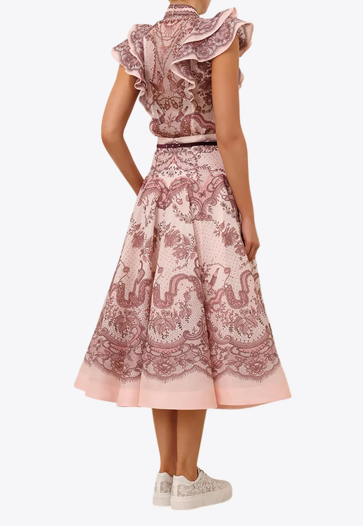 Crush Frilled Printed Blouse