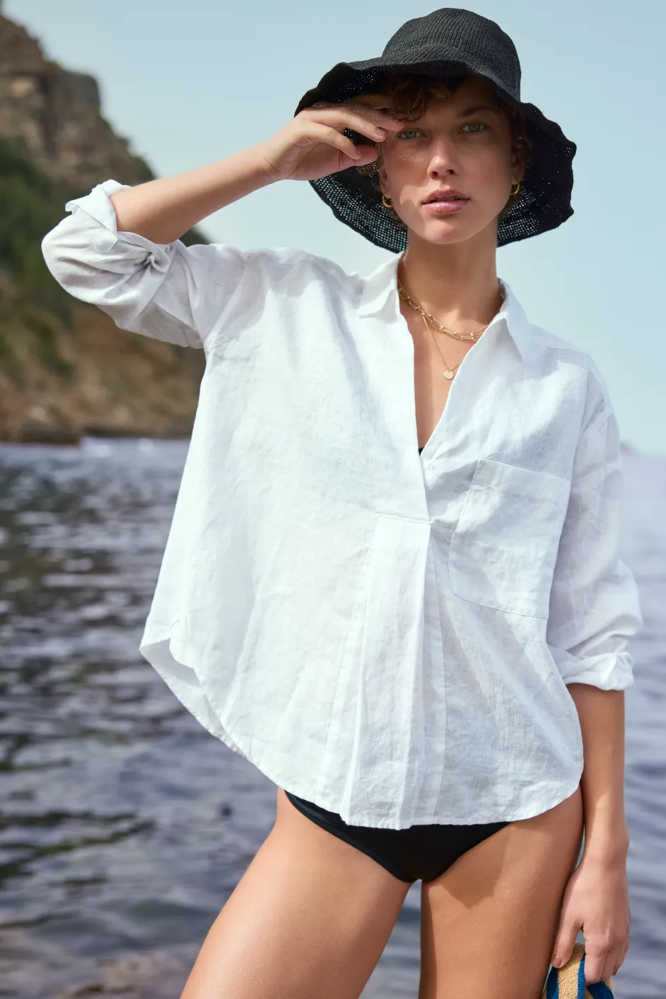 DB X Wyse Linen Shirt - White