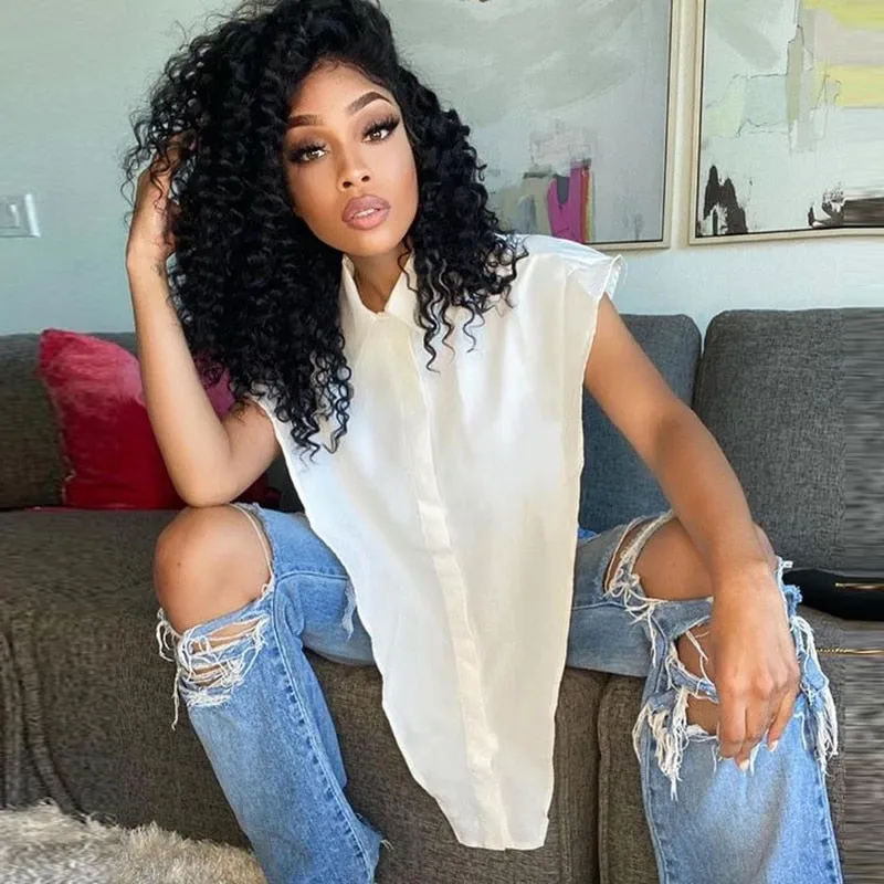 Deep V-Neck Bodysuit and Shirt Combo