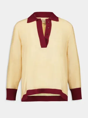 Diane Silk V-Neck Longsleeve