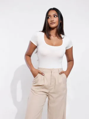 Donna Squre Neck Body Suit