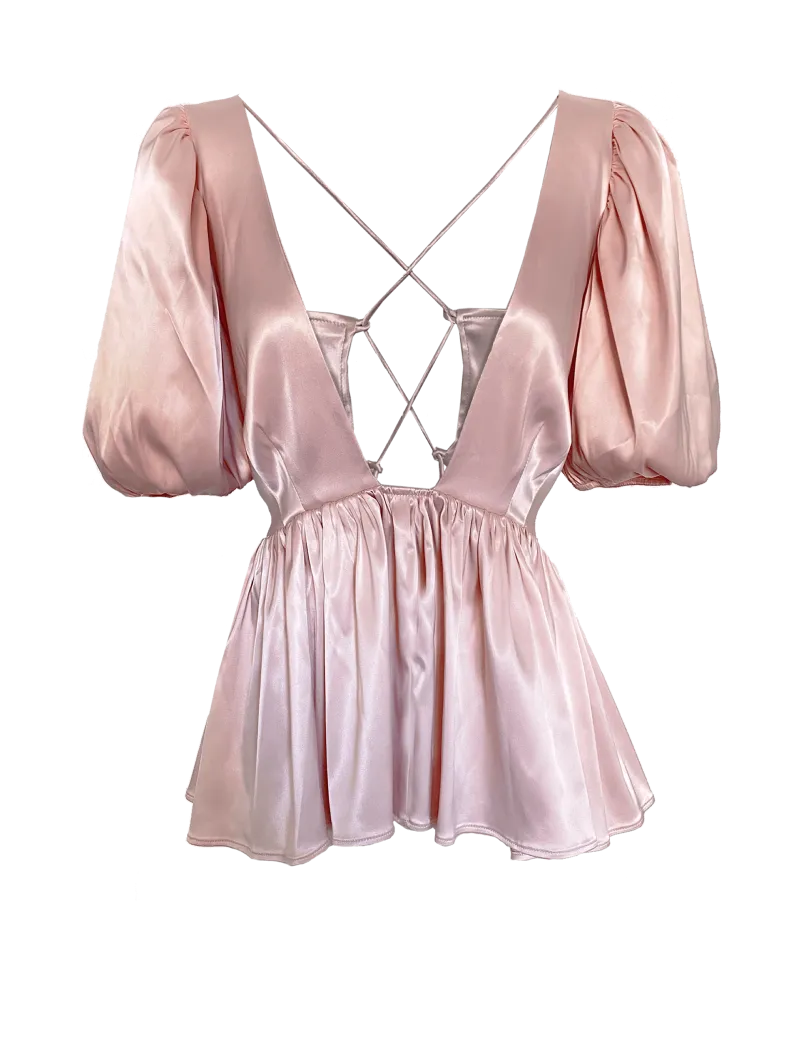 Eir Top | Slipper Pink