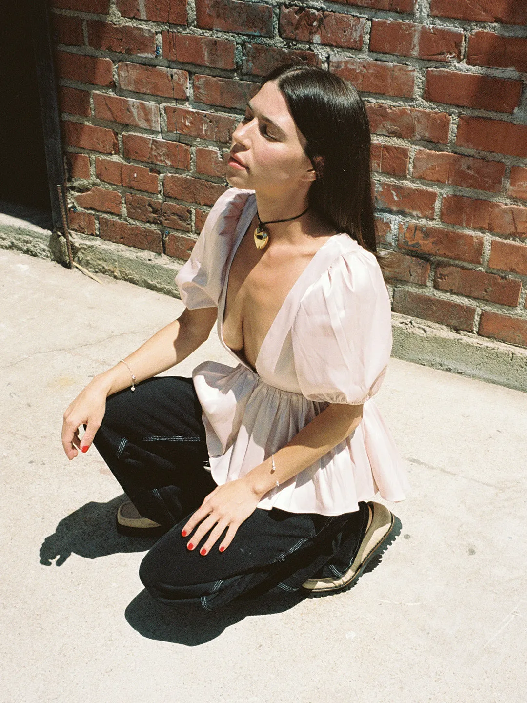 Eir Top | Slipper Pink