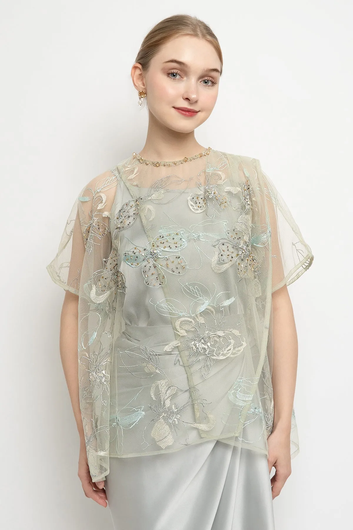 Eliza Top in Sage
