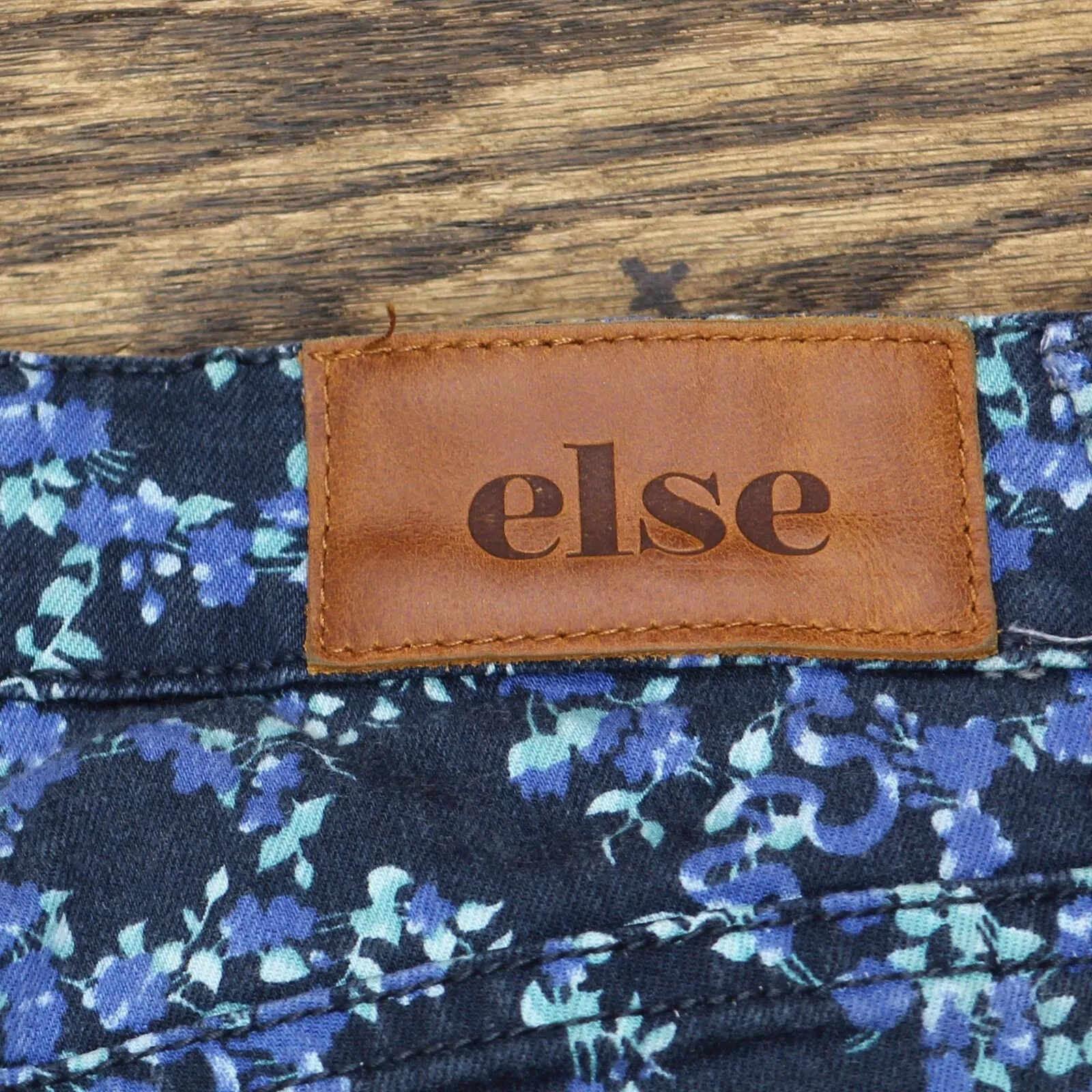 Else Womens Stretch Skinny Leg Jeans 1672359e17a697 Blue Floral 26