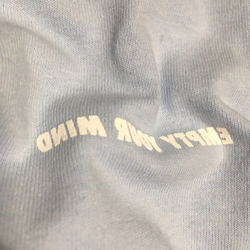 Empty your mind t shirt air blue