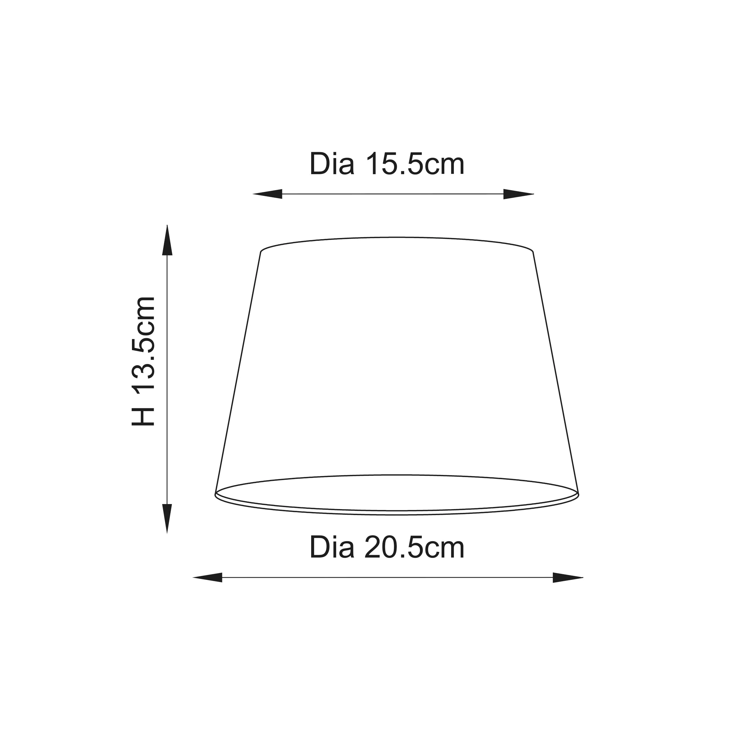 Endon 66205 Cici 1lt Shade Ivory linen mix fabric 40W E14 golf (Required)