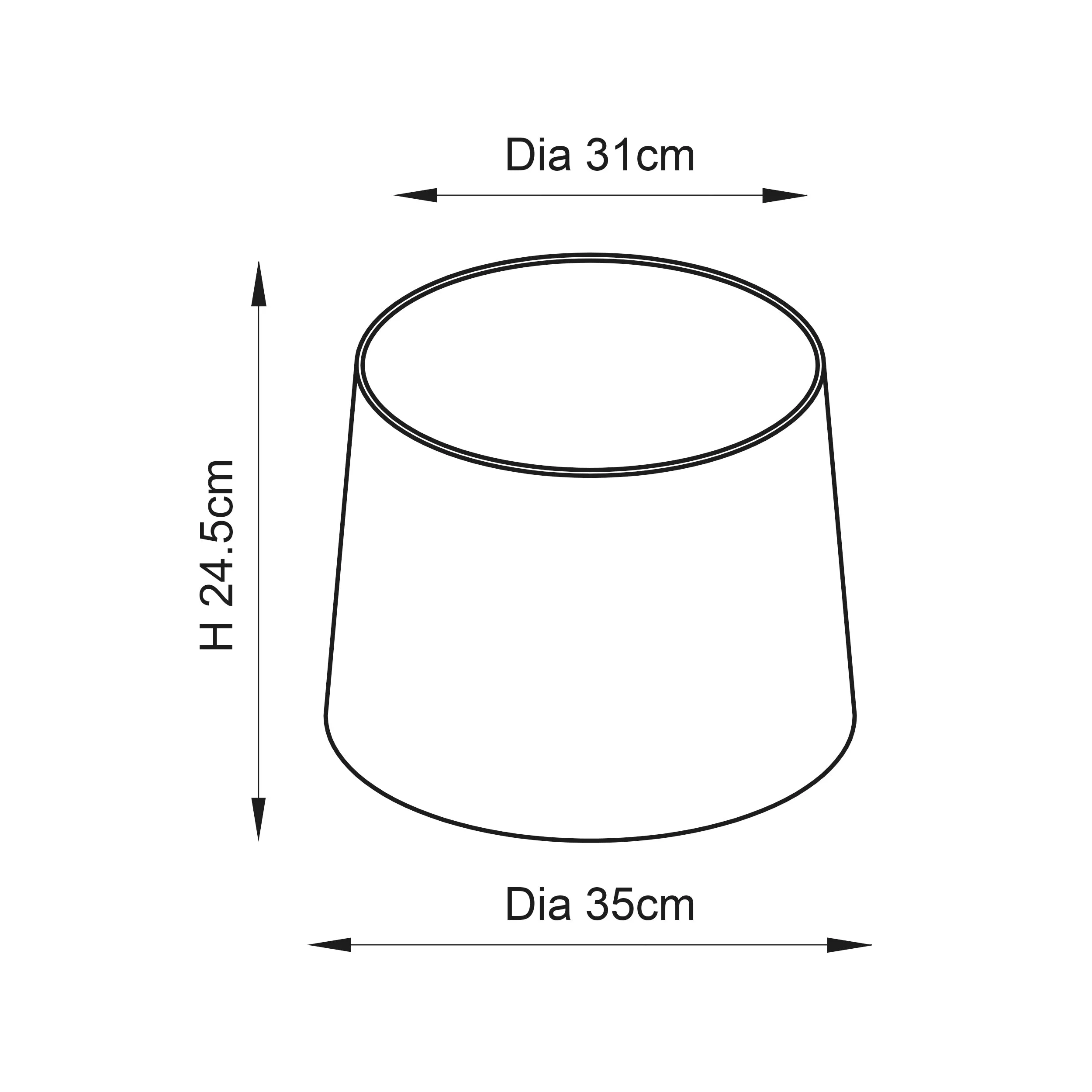 Endon 79638 Mia 1lt Shade Vintage white linen 60W E27 or B22 GLS (Required)