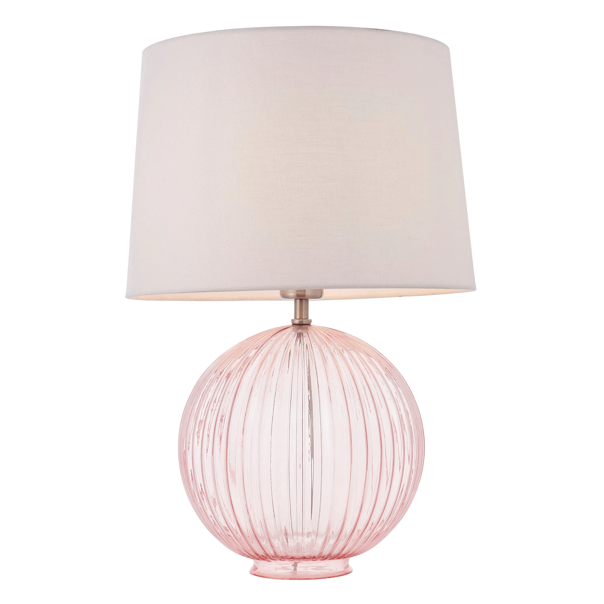 Endon 79638 Mia 1lt Shade Vintage white linen 60W E27 or B22 GLS (Required)