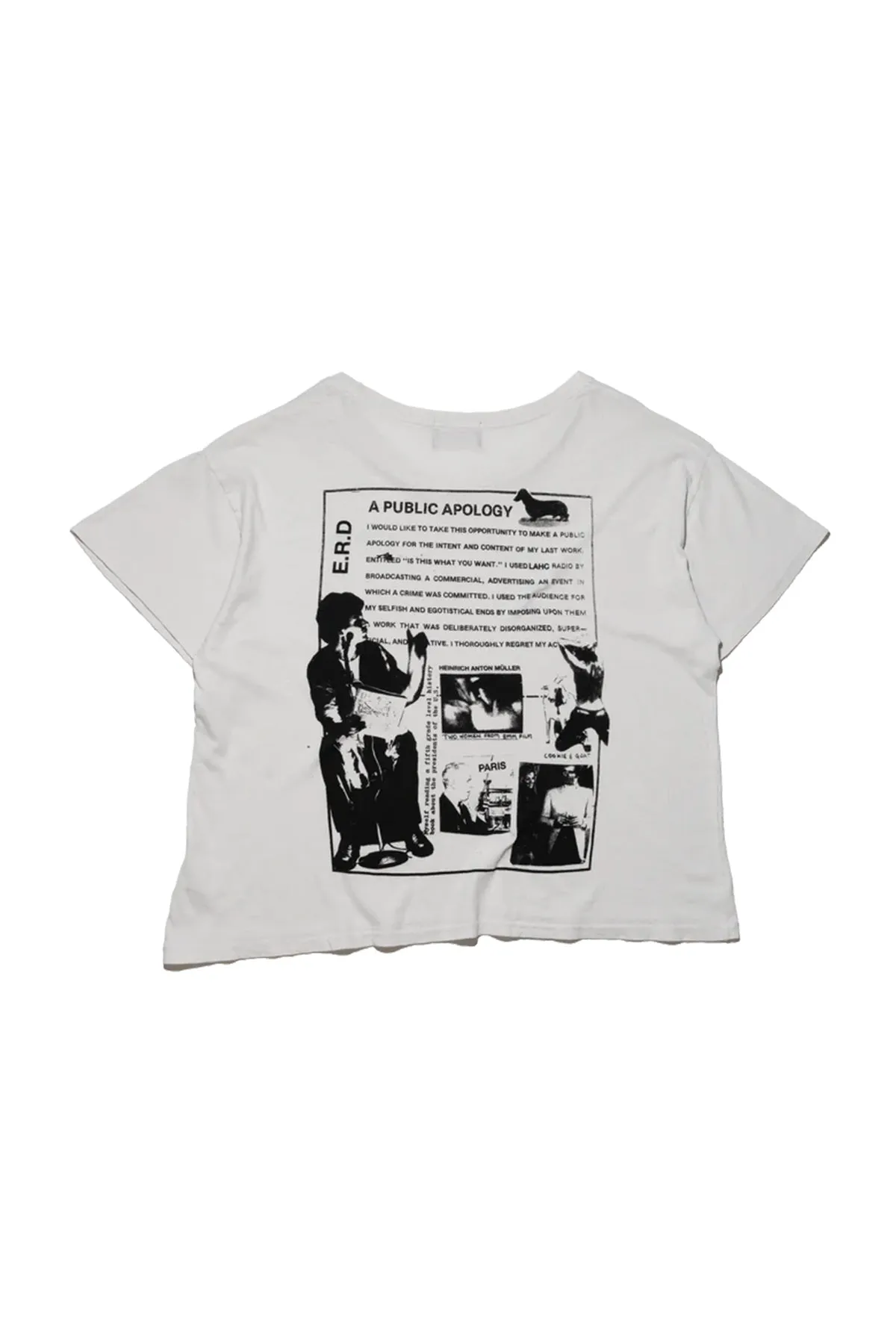 ENFANTS RICHES DÉPRIMÉS | A PUBLIC APOLOGY T-SHIRT