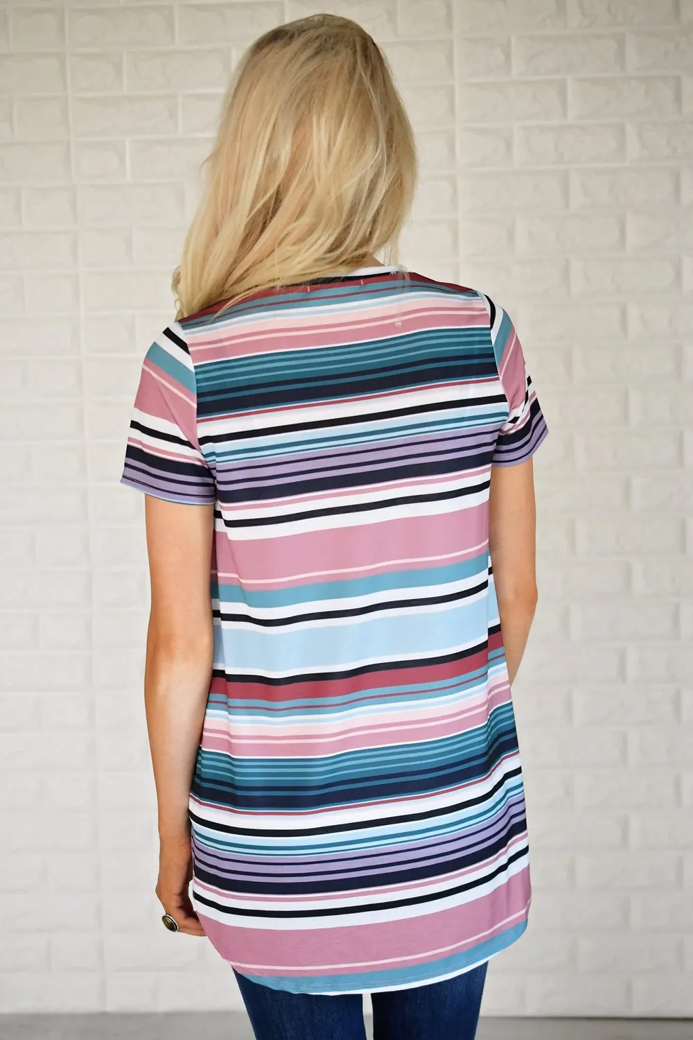 Essential Striped V-Neck Top