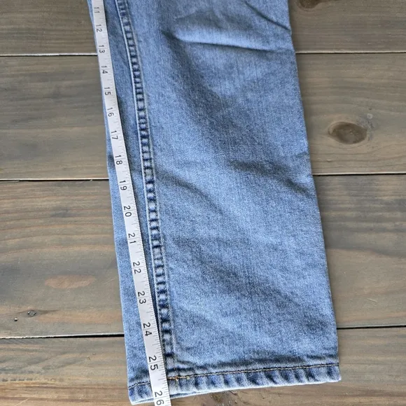 EVERLANE The Cheeky Jean Blue High Rise Straight Leg Size 29 Crops