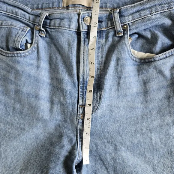 EVERLANE The Cheeky Jean Blue High Rise Straight Leg Size 29 Crops