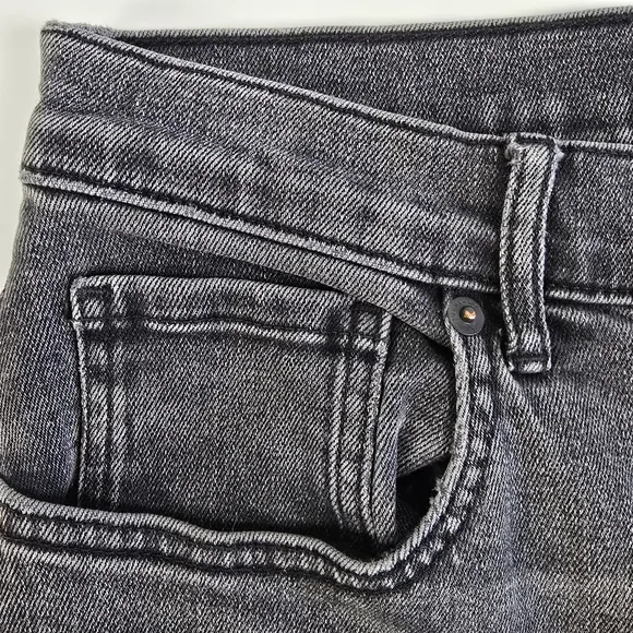 Everlane The High Rise Straight Jean Size 30 Ankle Washed Black