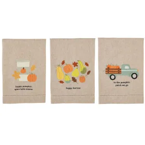 Fall Hemstitched Towels by Mud Pie