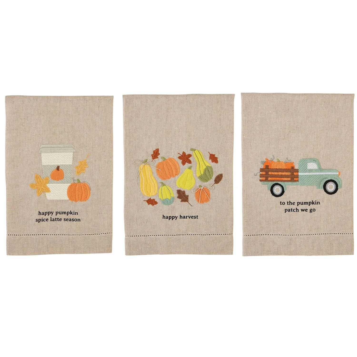 Fall Hemstitched Towels by Mud Pie