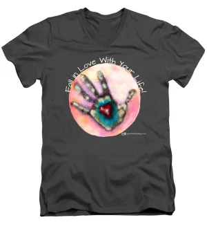 Fall In Love With Your Life - Men's V-Neck T-Shirt