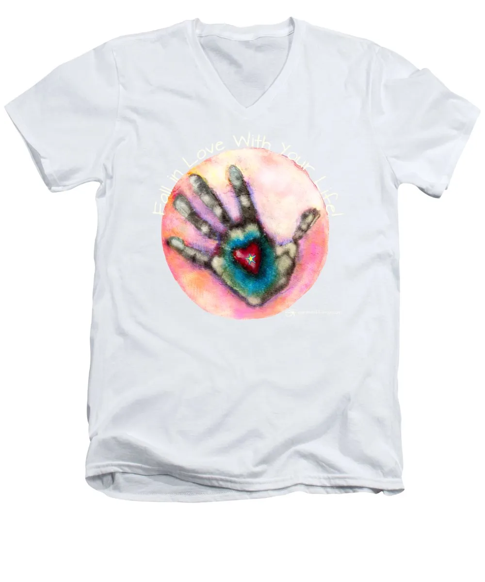 Fall In Love With Your Life - Men's V-Neck T-Shirt
