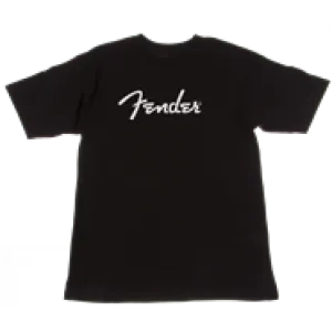 Fender Tee Spaghetti Logo - Black - Medium