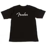 Fender Tee Spaghetti Logo - Black - Medium