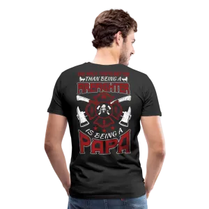 Firefighter Papa Men's Premium T-Shirt (CK3907)