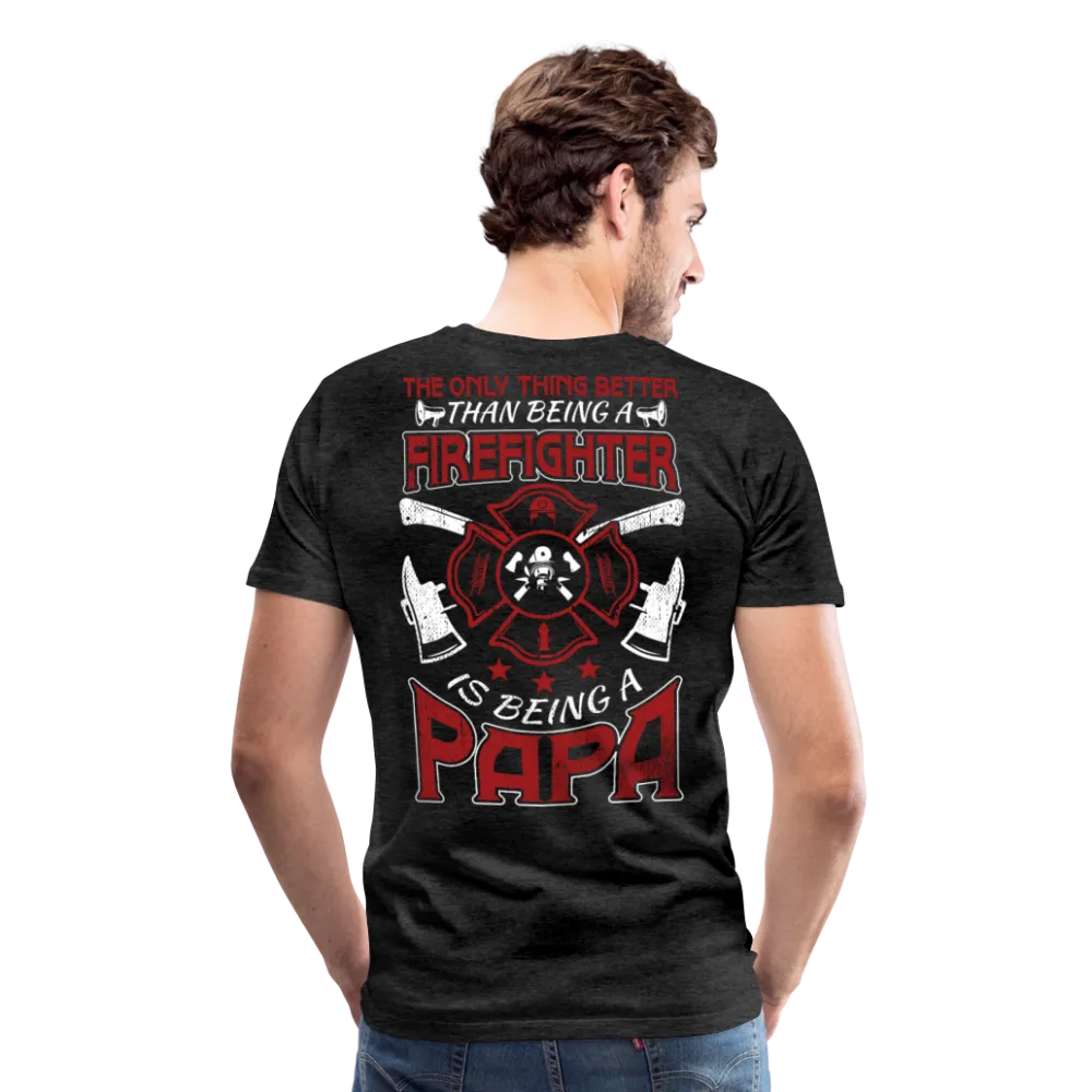 Firefighter Papa Men's Premium T-Shirt (CK3907)