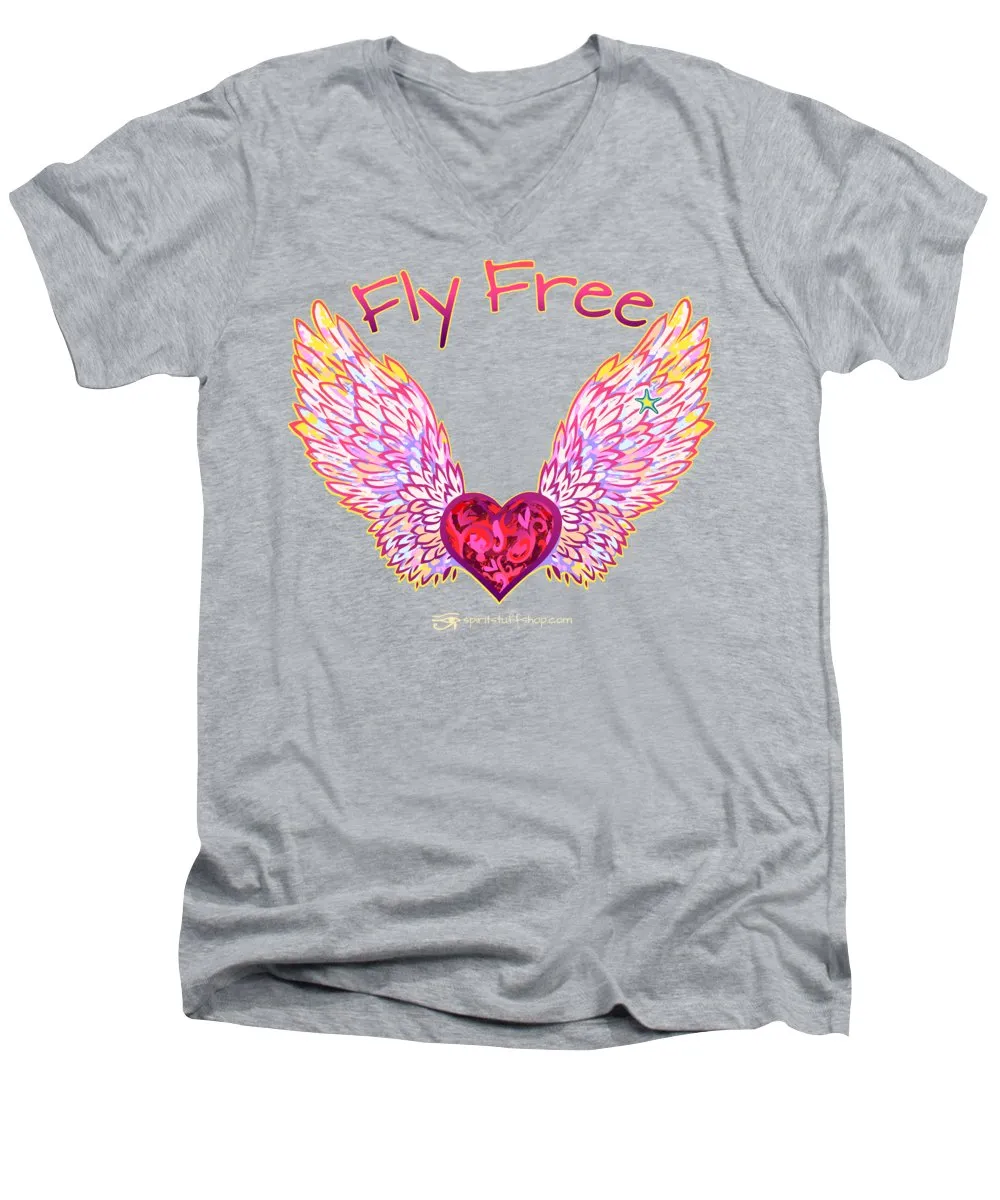 Fly Free - Men's V-Neck T-Shirt
