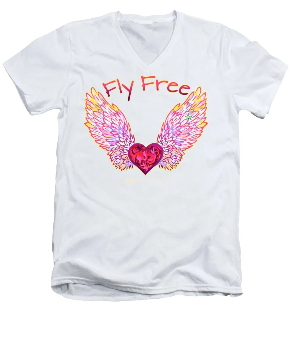 Fly Free - Men's V-Neck T-Shirt