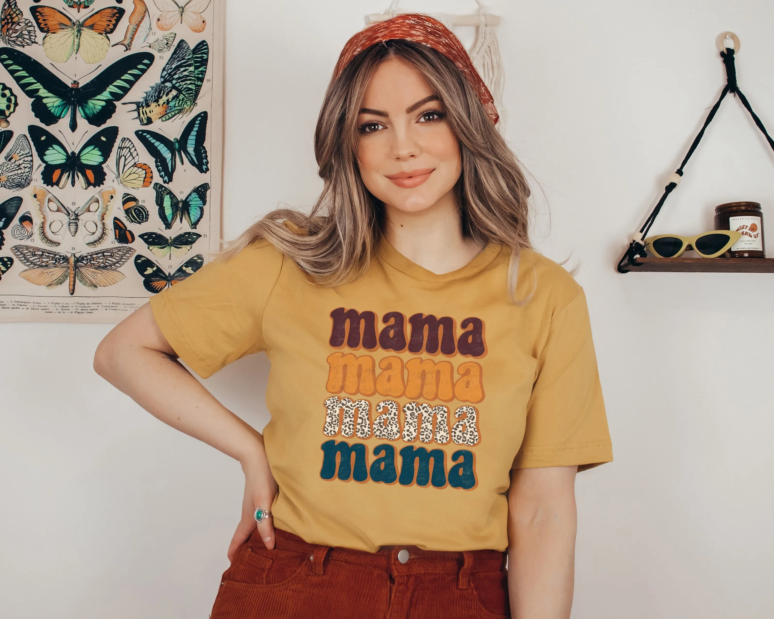 Four Mama Thanksgiving T-Shirt