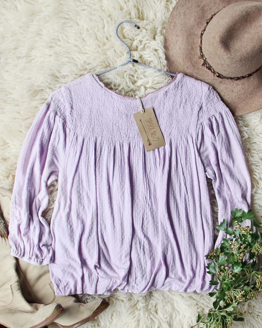 Free People Sweet Begonia Tee in Lilac
