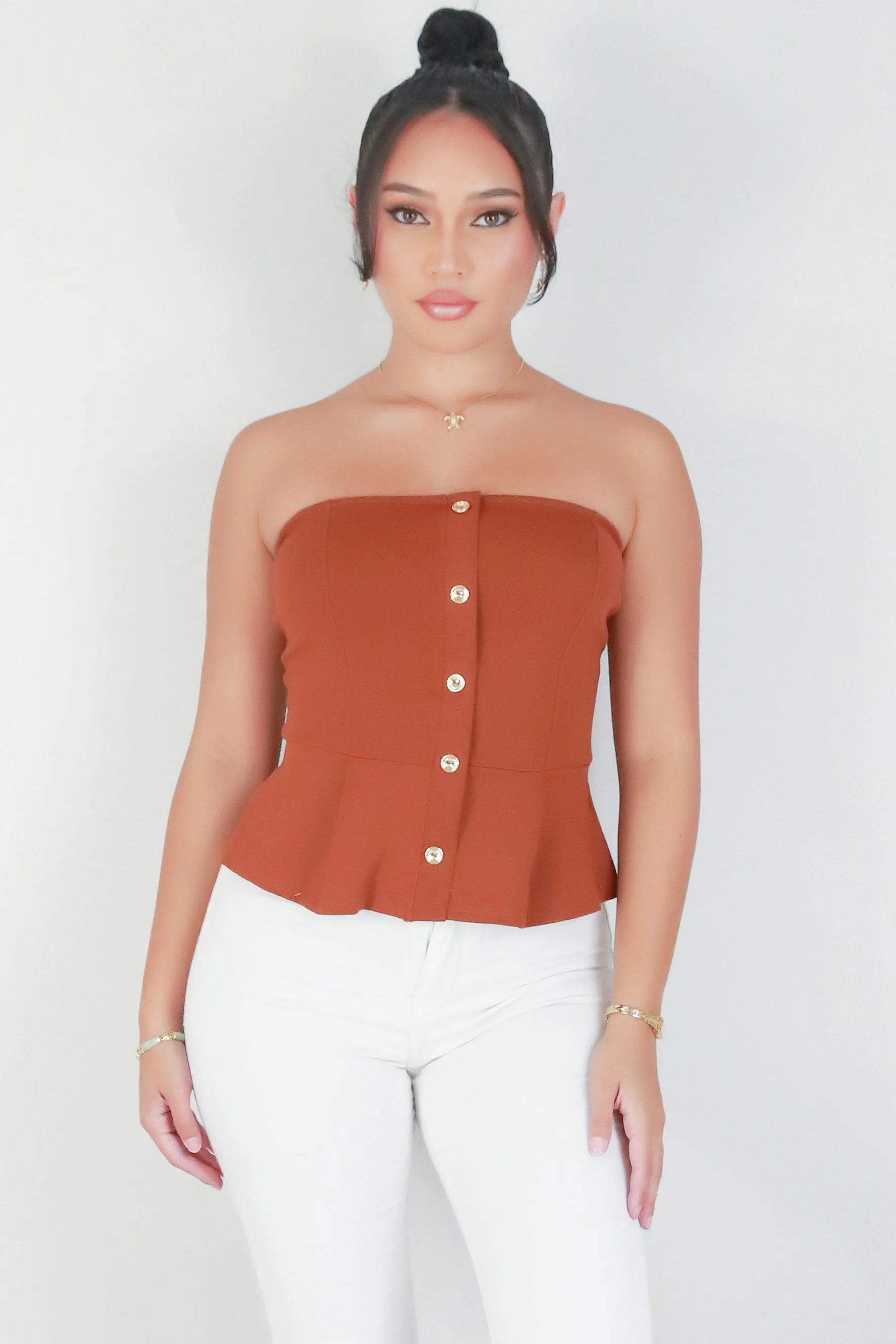 GET THAT RING PEPLUM TOP