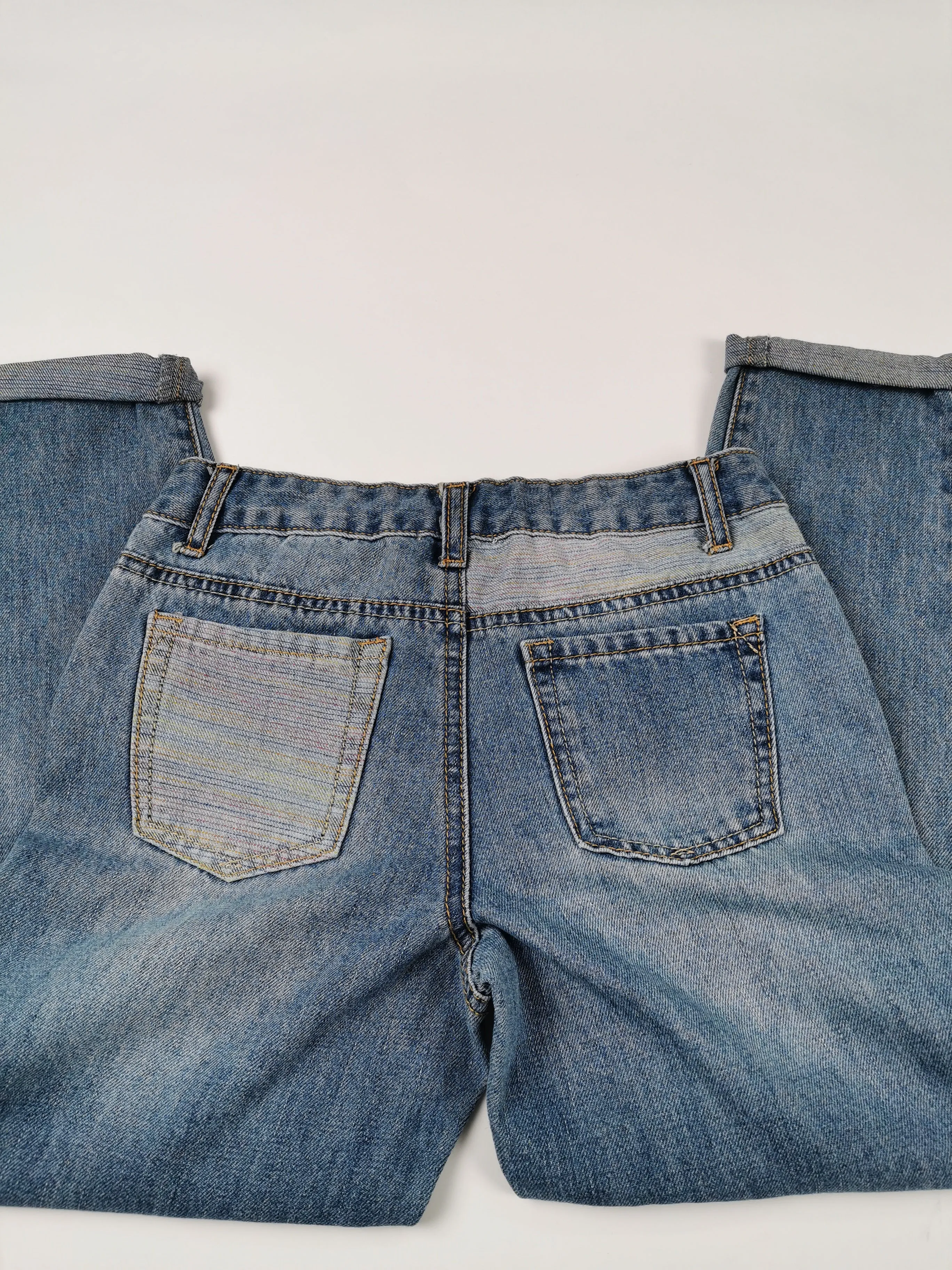 GIRL SIZE(S) (7 YEARS, 8 YEARS, 10 YEARS, 12 YEARS, 14 YEARS) - DEX Kids, Patched, Rolled Cuff Jeans NWT B27, B41, B54