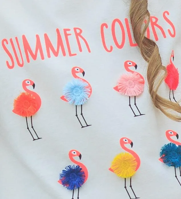 Girls' Flamingo T-shirt