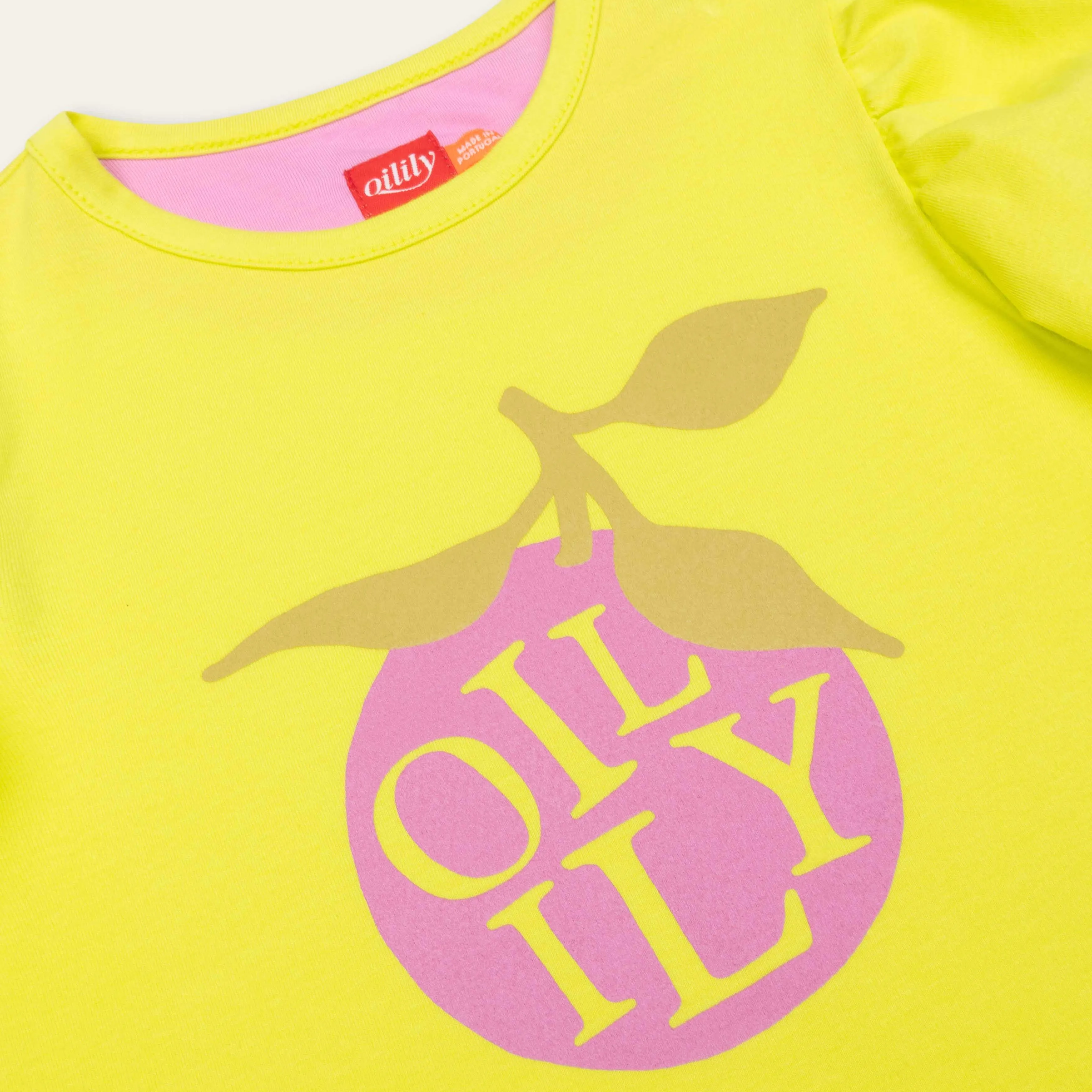 Girls Yellow Thrive T-Shirt