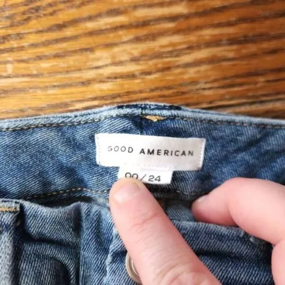 Good American GOOD LEGS STRAIGHT JEANS GS941TFT BLUE524 Size 00/24