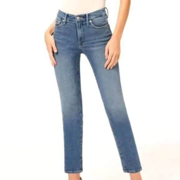 Good American GOOD LEGS STRAIGHT JEANS GS941TFT BLUE524 Size 00/24
