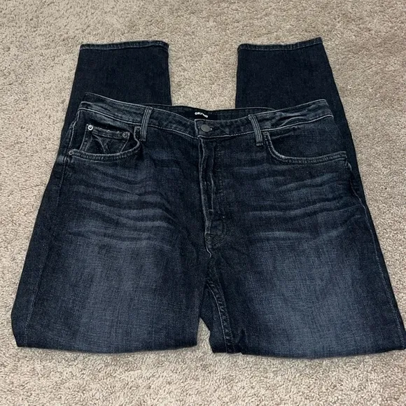 GRLFRND Kiara straight leg jeans in Get Lost