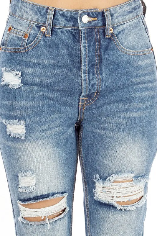 Hammer Collection Medium Blue Mom Jeans