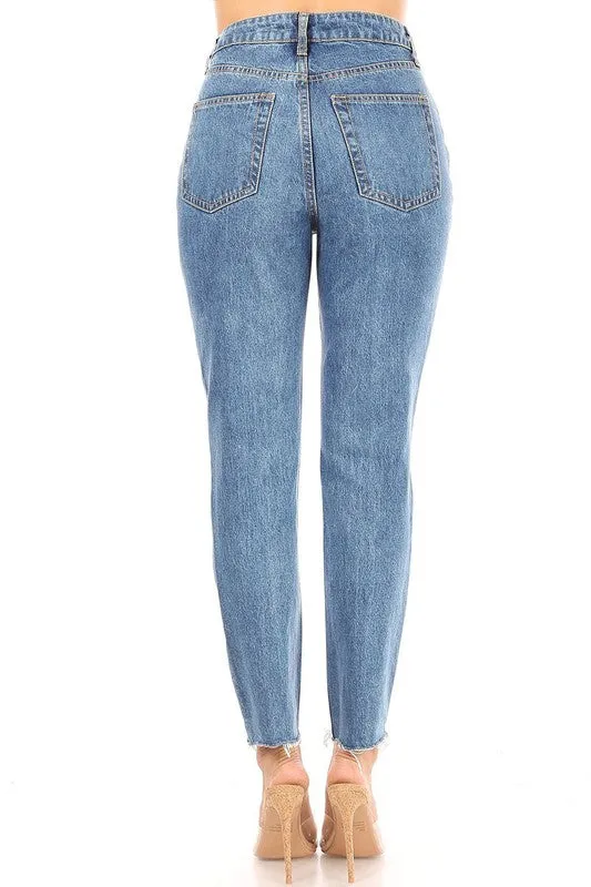 Hammer Collection Medium Blue Mom Jeans