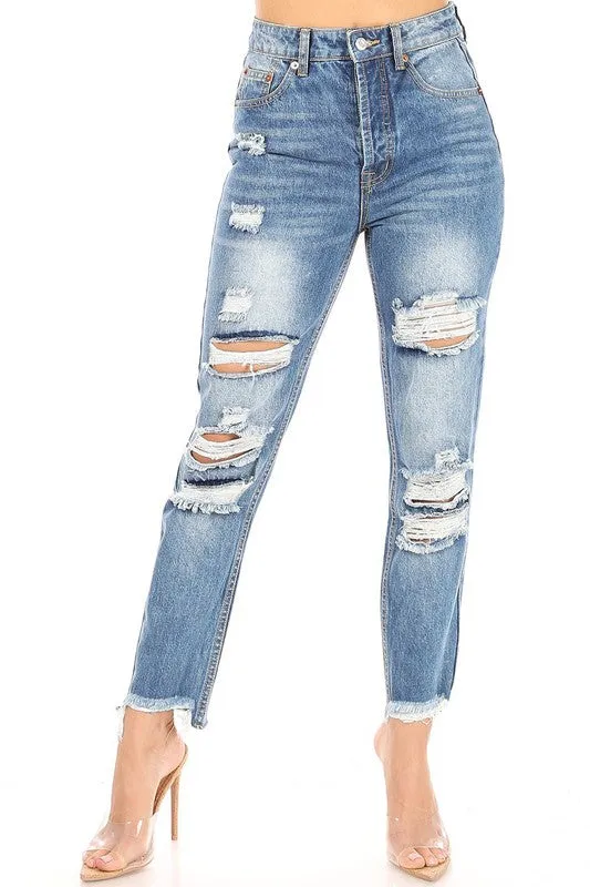 Hammer Collection Medium Blue Mom Jeans