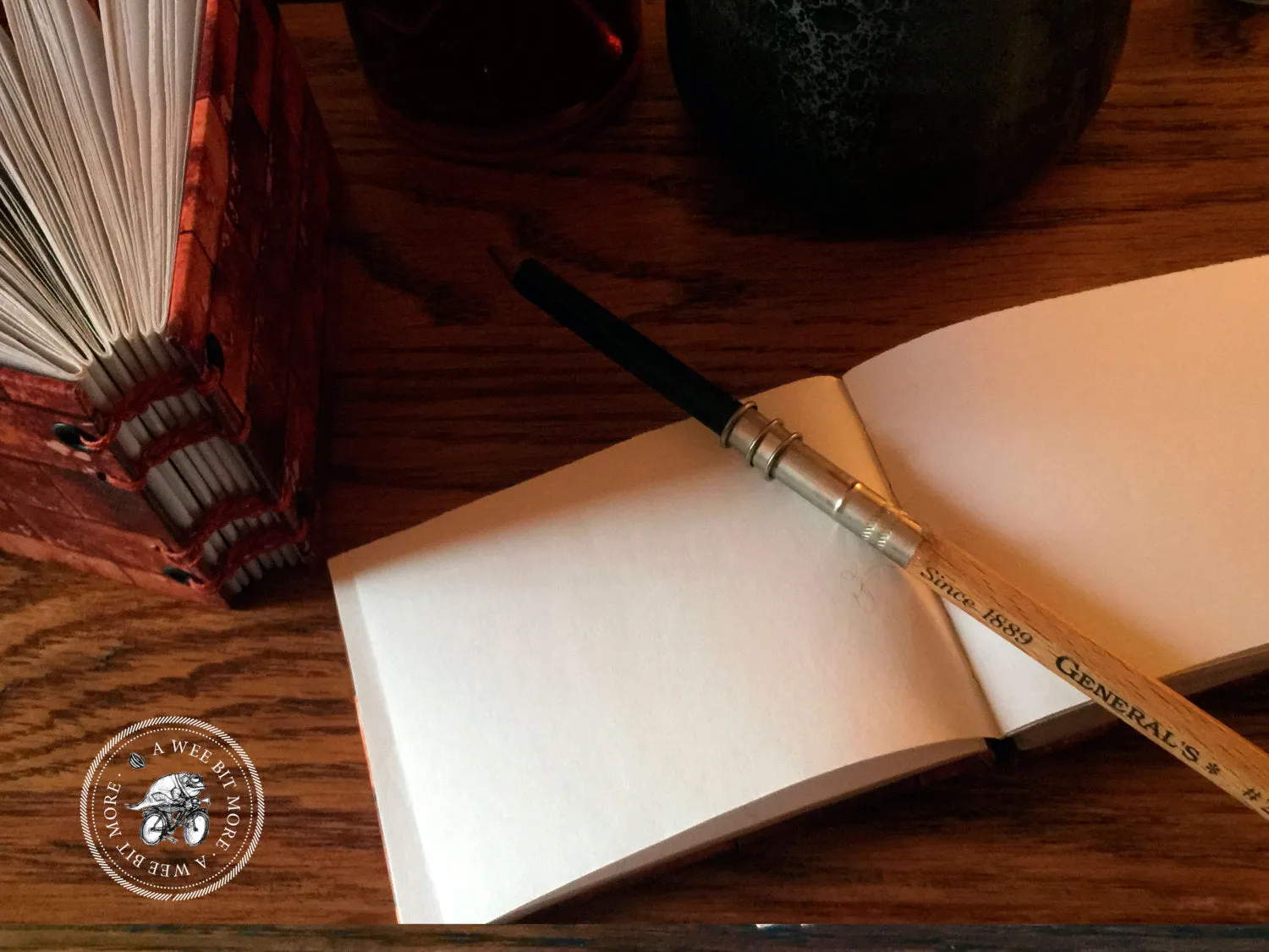 Handmade Notebook  – The Whatever Notebook – Rusty Shingles